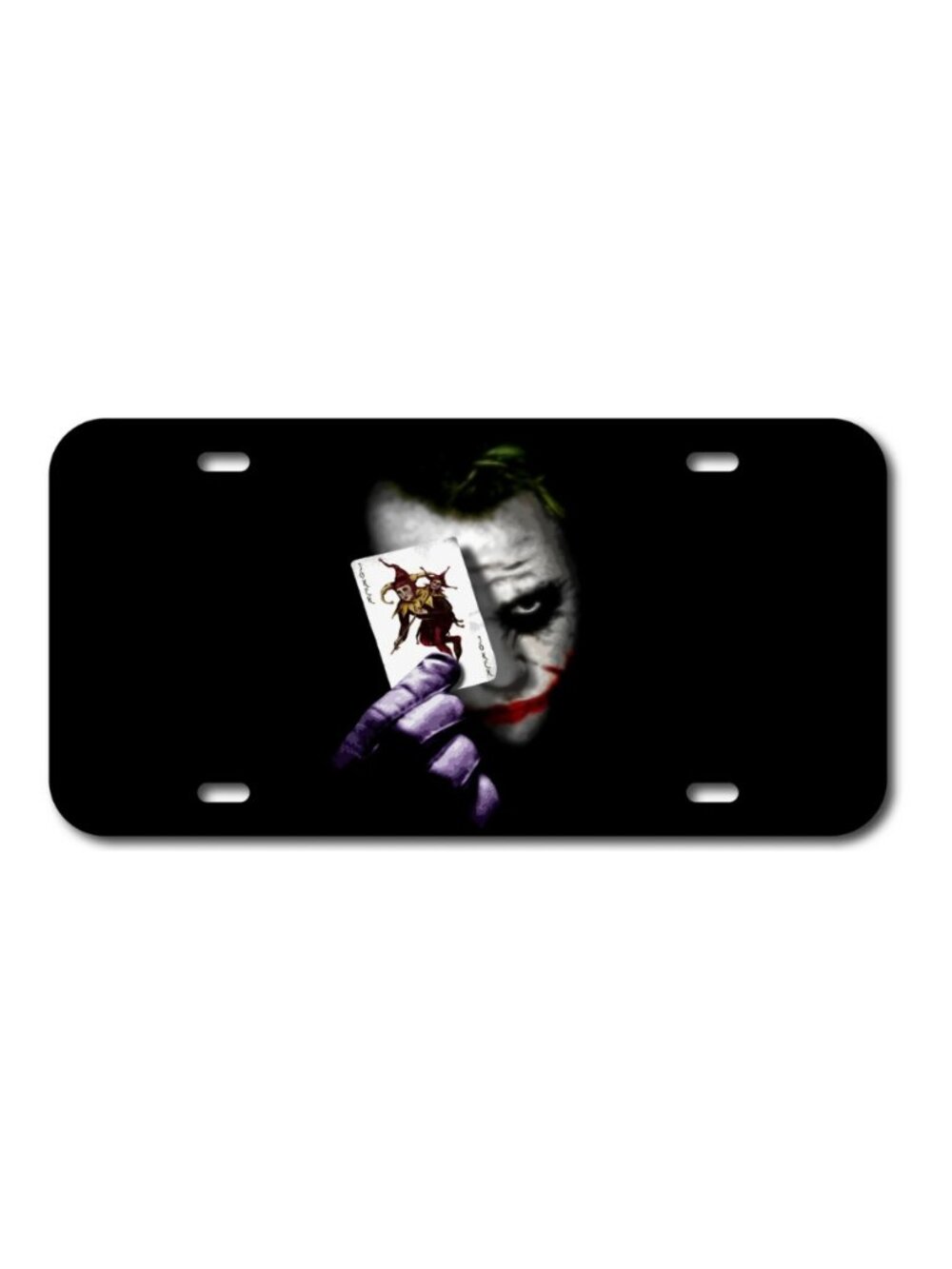 JOKER BATMAN DARKNIGHT PLASTIC LICENSE PLATE FRONT AUTO USA MADE CAR TRUCK